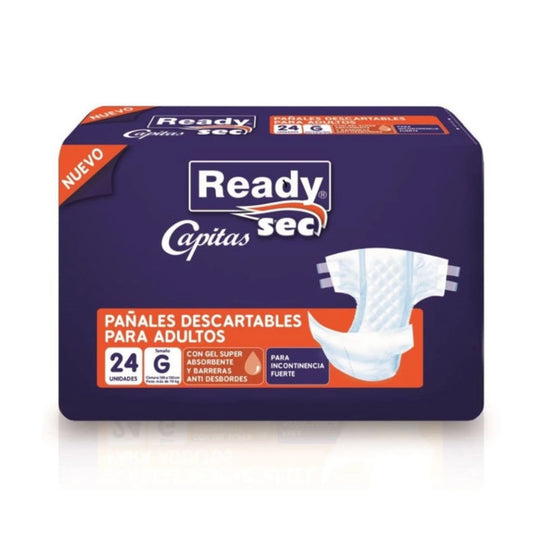 Pañales para Adultos Ready Sec Capitas G x 24 unidades