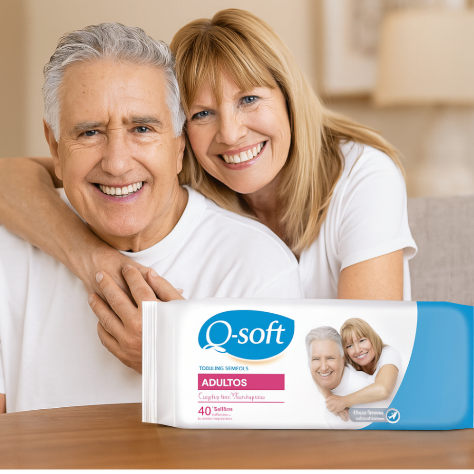 Toallitas Húmedas Adultos Qsoft - 40 Unidades