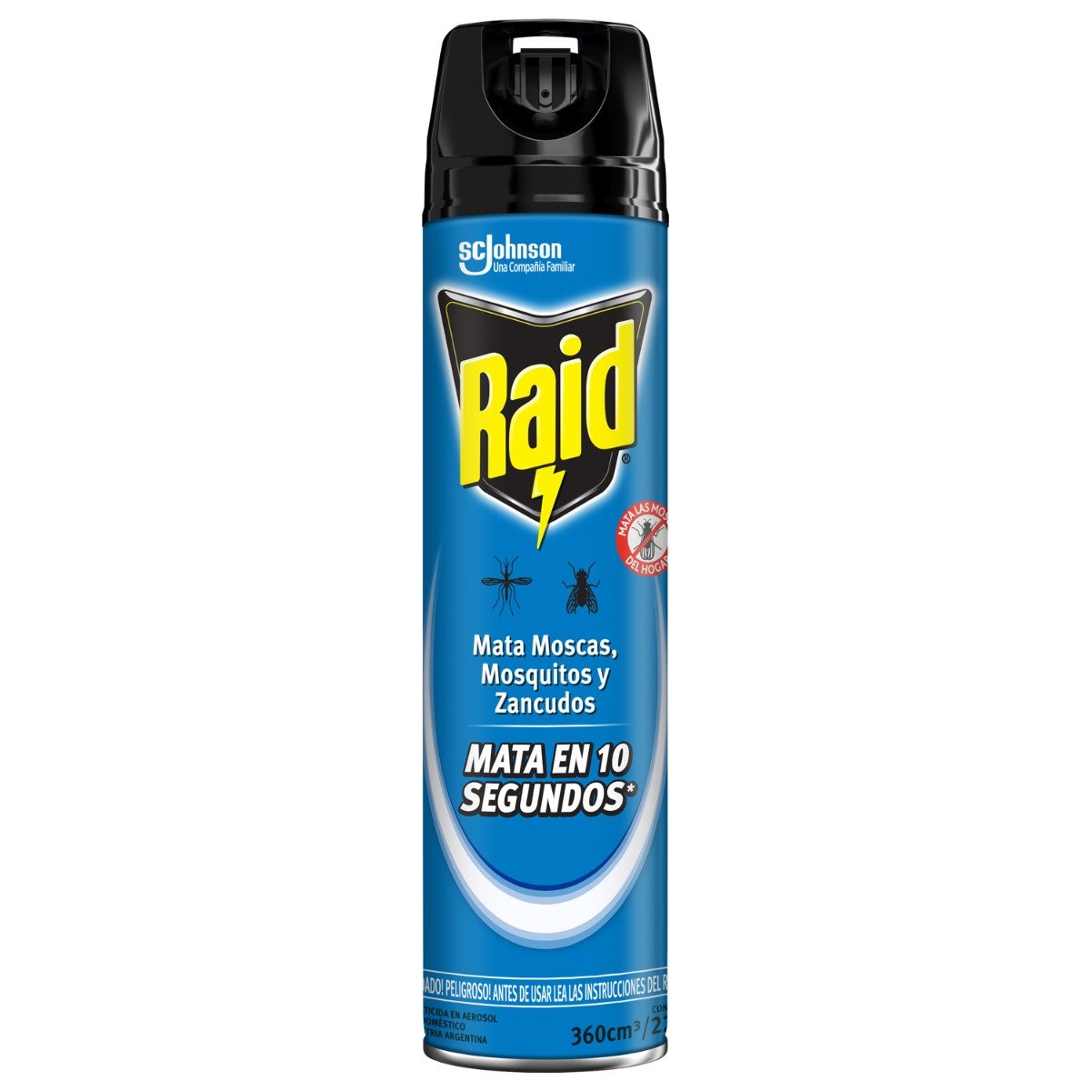 Insecticida en Aerosol Raid Azul Mata Moscas y Mosquitos 360 ml