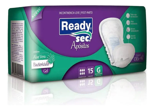 Apósitos Para Incontinencia Readysec G - 15 Unidades