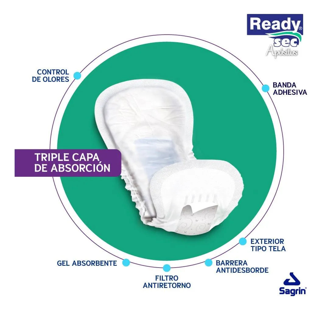 Apósitos Para Incontinencia Readysec G - 15 Unidades