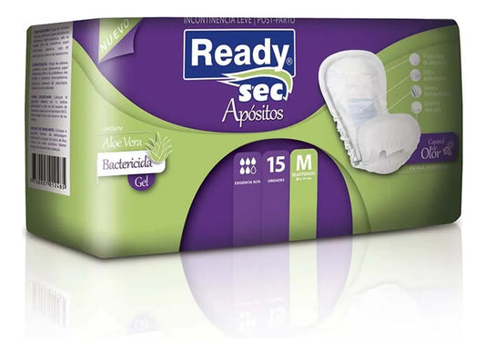 Apósitos Para Incontinencia Readysec M - 15 Unidades