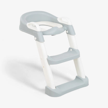 Reductor de Inodoro con Escalera KIKKABOO - Gris