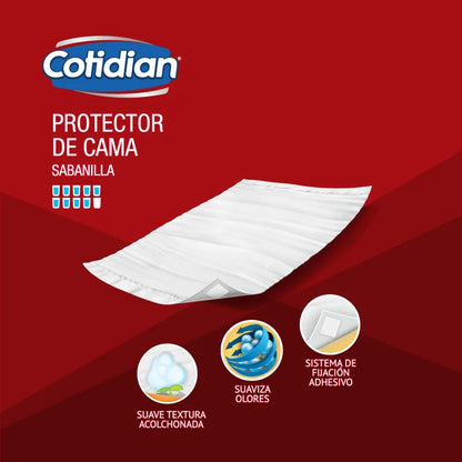 Sabanillas Protector de Cama Cotidian - 8 Unidades