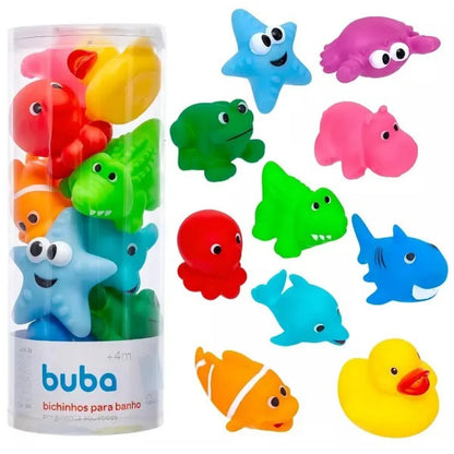 Juguete de Baño Animales en Tubo Buba - 10 unidades