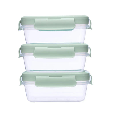 Set de 3 Tuppers Herméticos BUBA para Alimentos de Bebé – Verde