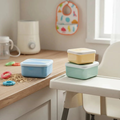 Set x3 Tupper Oso Buba - Celeste