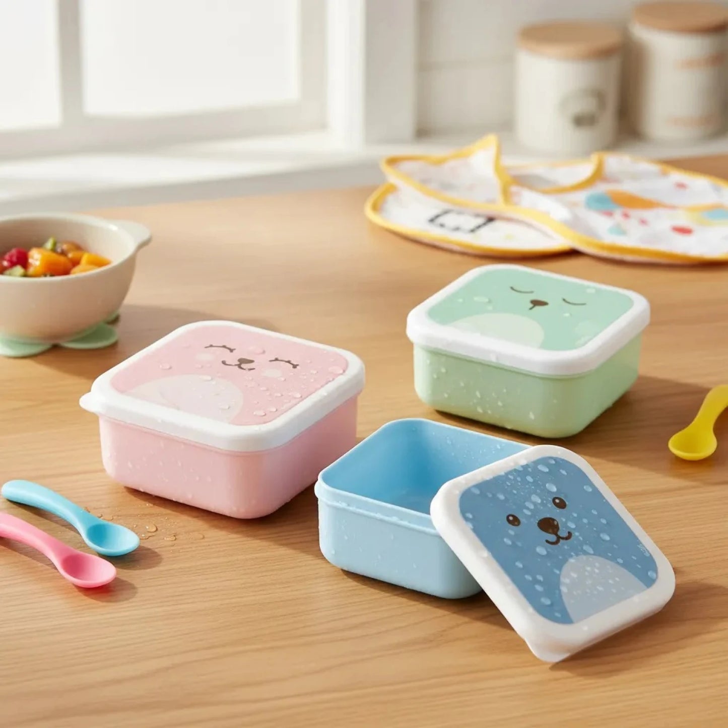 Set x3 Tupper Oso Buba - Rosa