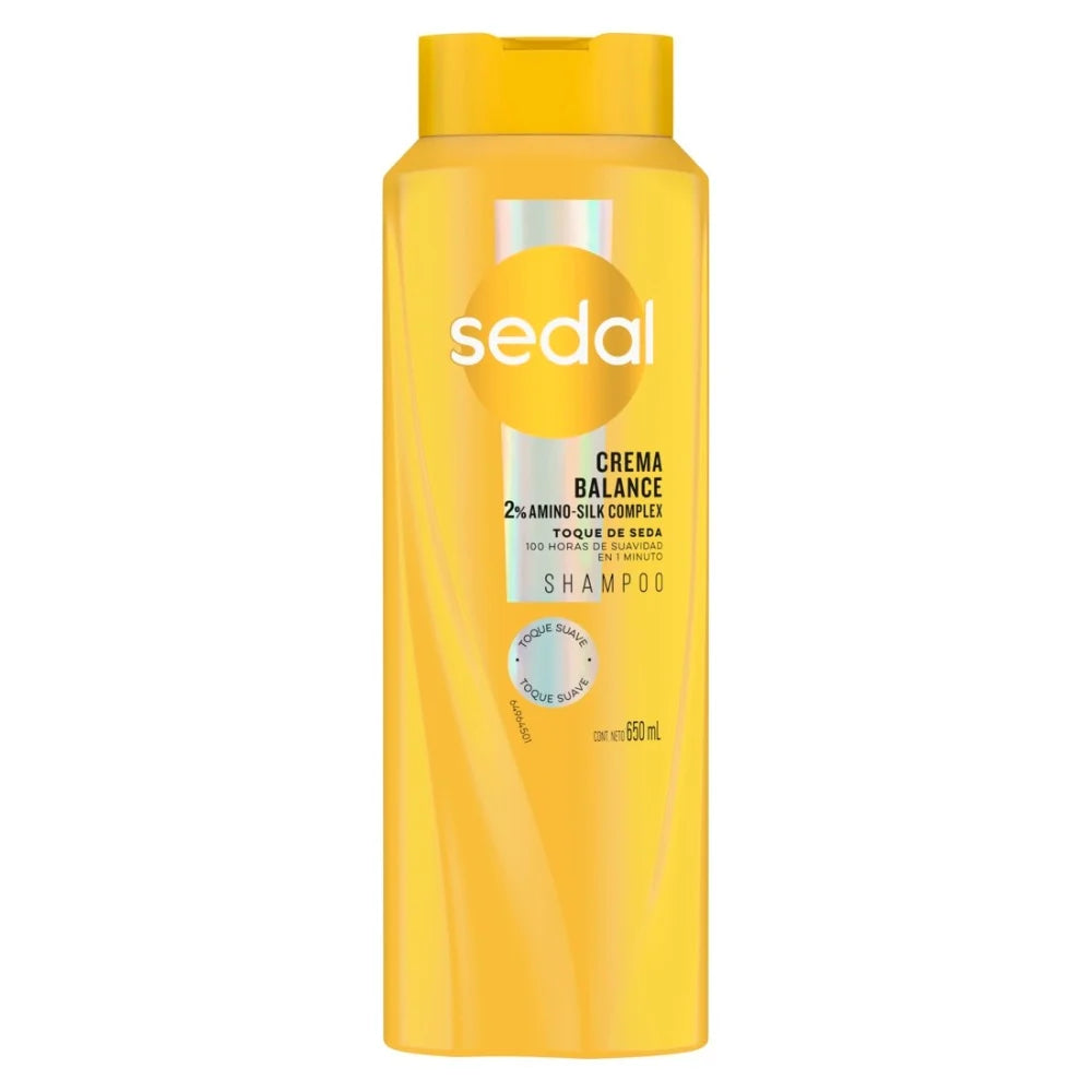Shampoo Sedal Crema Balance Toque De Seda 650 Ml