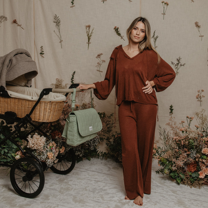 Bolso Maternal Bandolera Poetry Verde - Suavinex