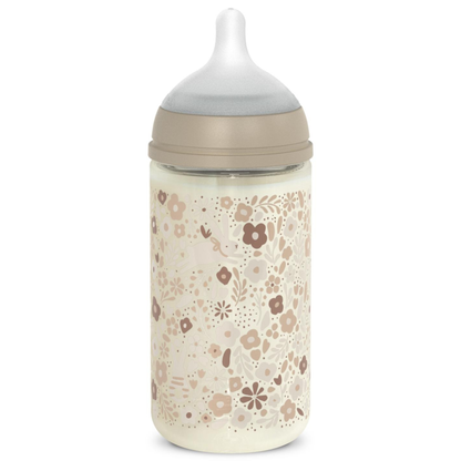 Mamadera de Vidrio Suavinex SX Pro 240 ml 3-6M Beige Conejos