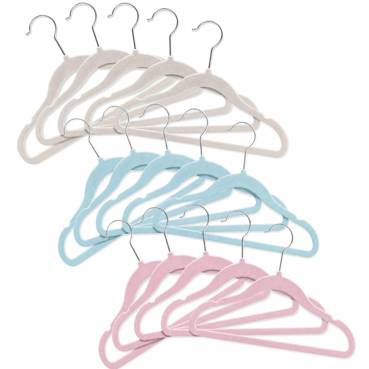 Set x 5 Perchas Infantiles Beige - Buba