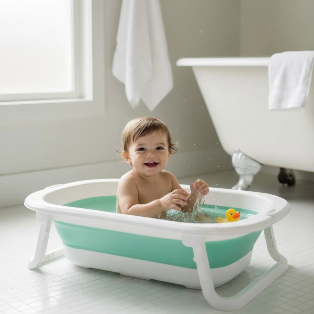 Baño Plegable Fiji Sage - Kikkaboo