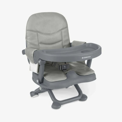 Silla de Comer Portátil para Bebé Kikkaboo Pappo – Adaptable a Silla de Comedor con Bandeja y Arnés – Gris