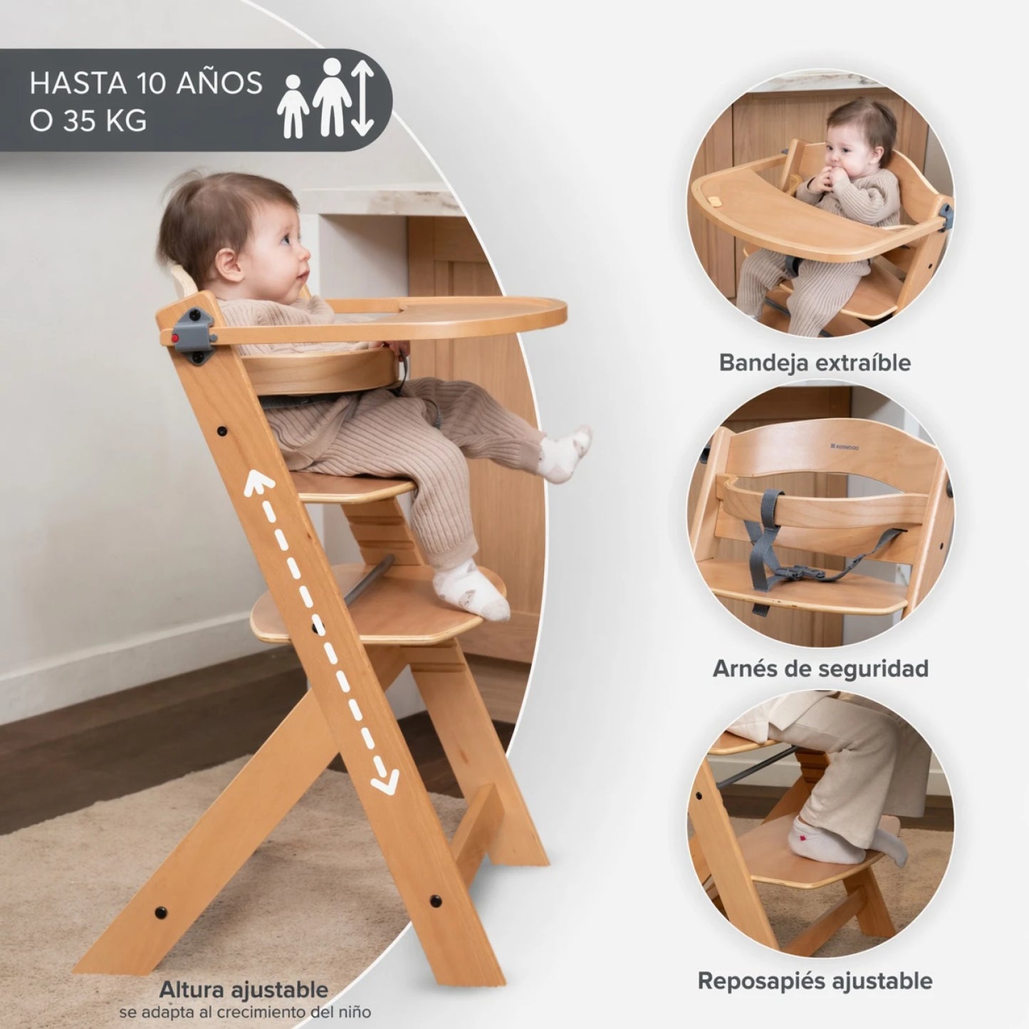 Silla de Comer Evolutiva - Kikakboo