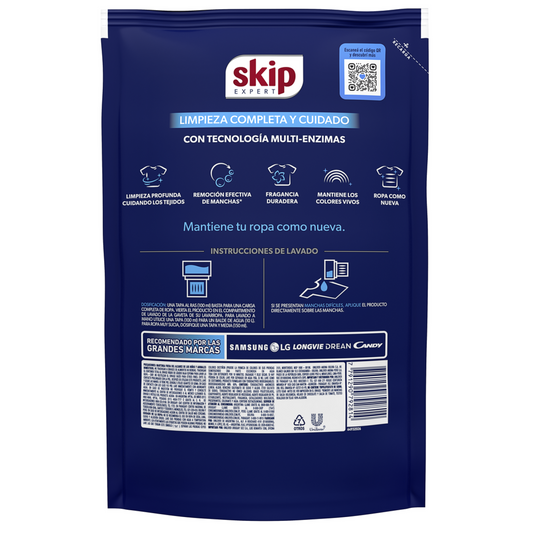 Jabón Líquido para Ropa Skip Regular 800 ml