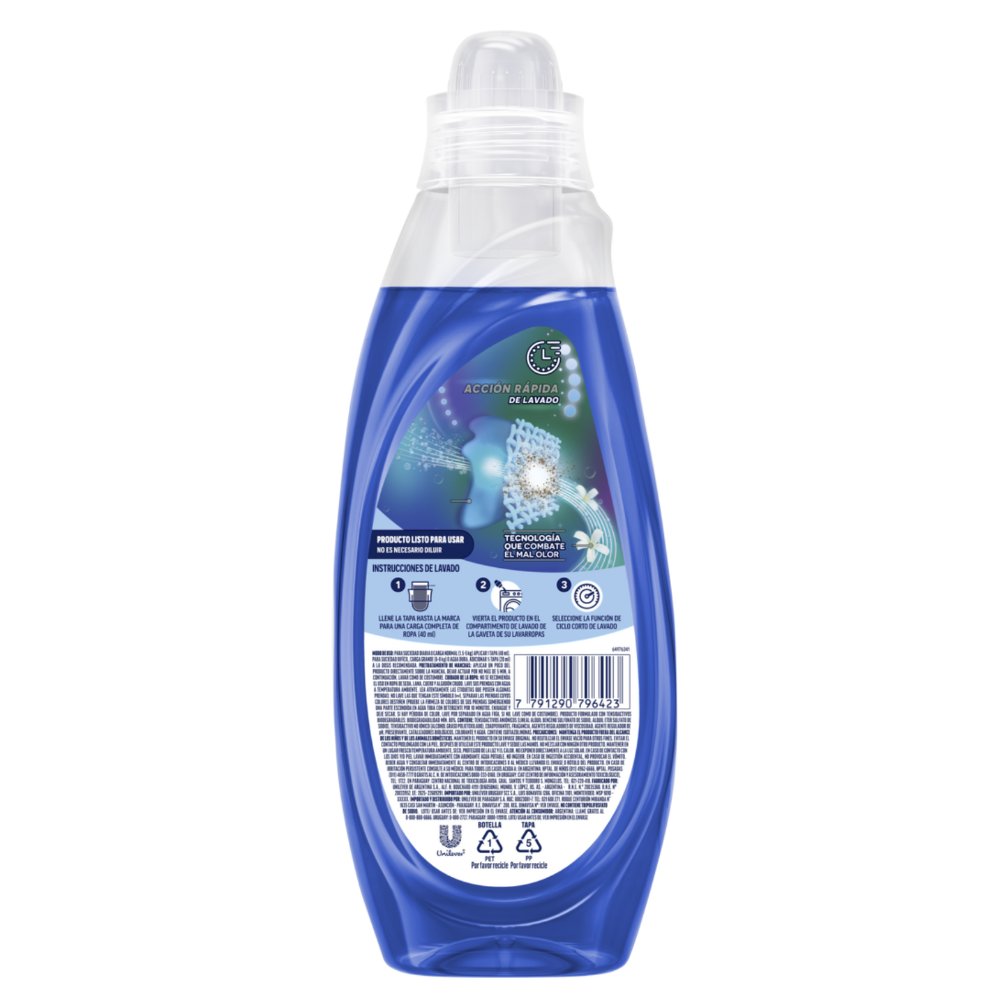 Jabón Líquido Concentrado SKIP Frescura Activa Botella 800 ml