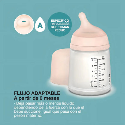Set Zero Zero Mamadera 180 ml +  Chupete