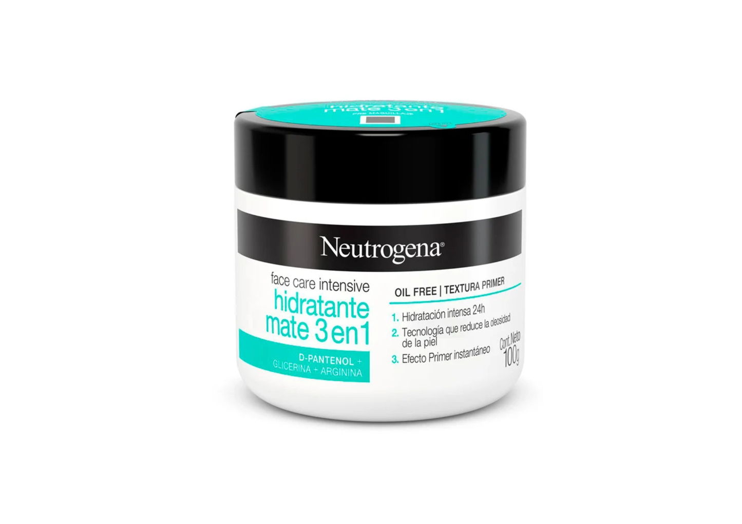Crema Neutrogena Hidratante Mate 3 en 1 100 g
