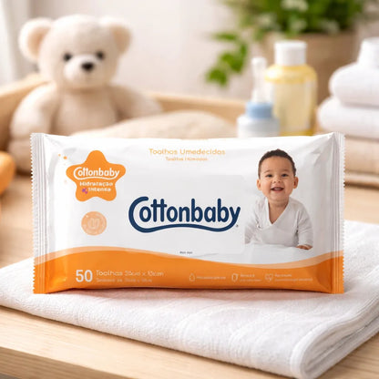 Toallitas Húmedas CottonBaby 50 Unidades