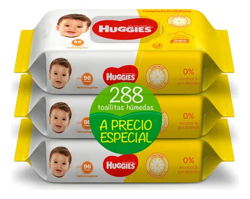 Toallitas Húmedas Huggies Triple Protección - 288 Unidades