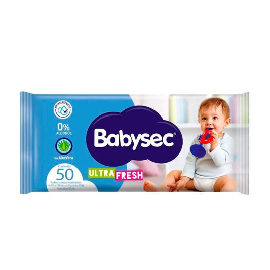 Toallitas Húmedas Ultra Babysec - 50 Unidades