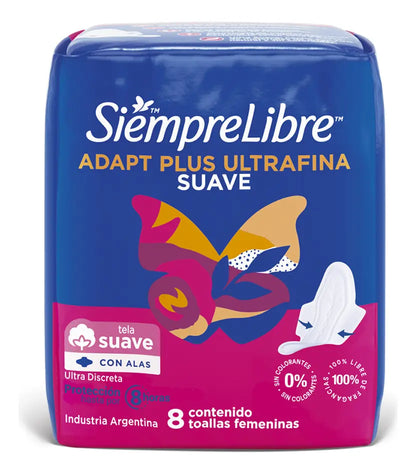 Toallas Femeninas Siempre Libre Ultra Fina - 8 unidades