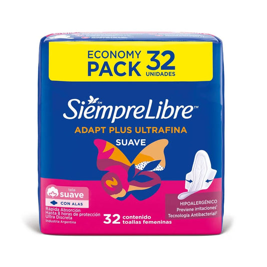 Toallas Femeninas Siempre Libre Ultra Fina - 32 Unidades