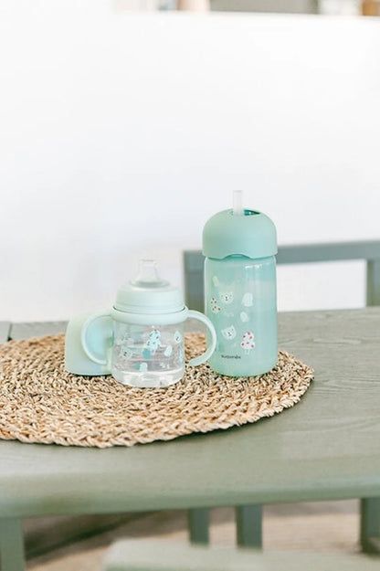 Vaso con Asas 150ml Suavinex +6M - Verde agua