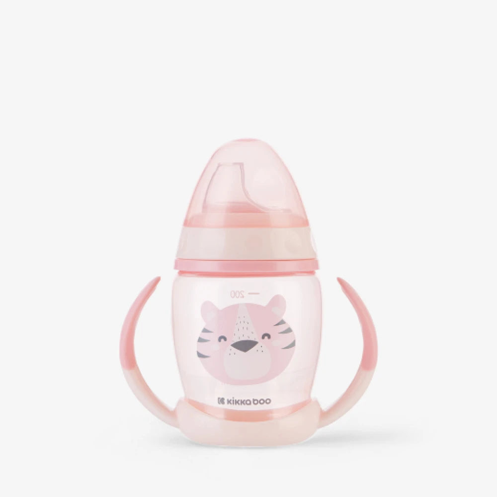 Vaso Con Boquilla de Entrenamiento silicona - Rosado 6m+ Kikkaboo