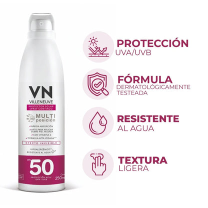 Protector Solar Villeneuve Spray FPS50 250 ml