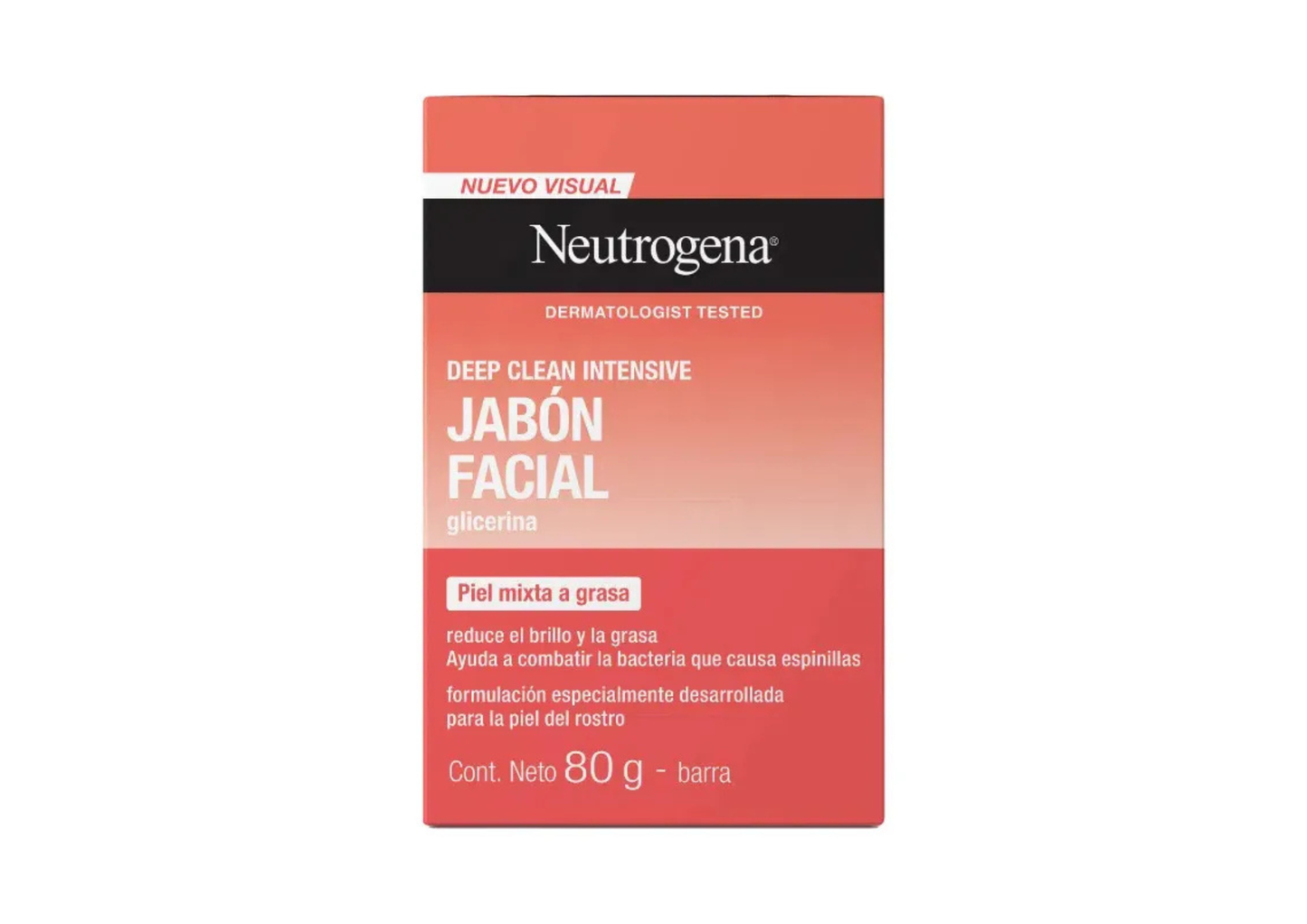 Jabón Facial En Barra Neutrogena Deep Clean 80gr