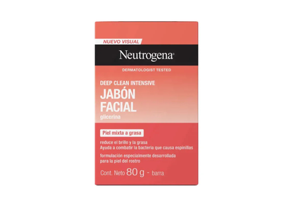 Jabón Facial En Barra Neutrogena Deep Clean 80gr