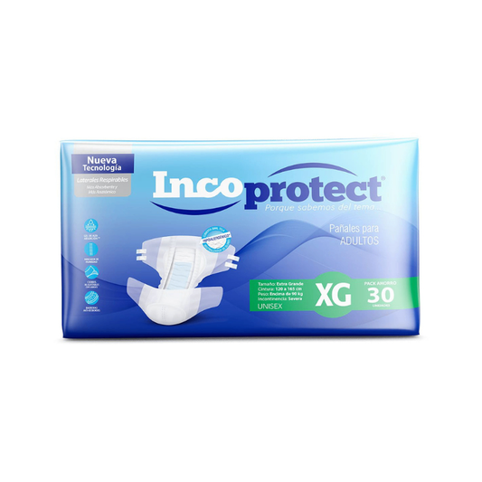 Pañales Incoprotect XG - 30 unidades
