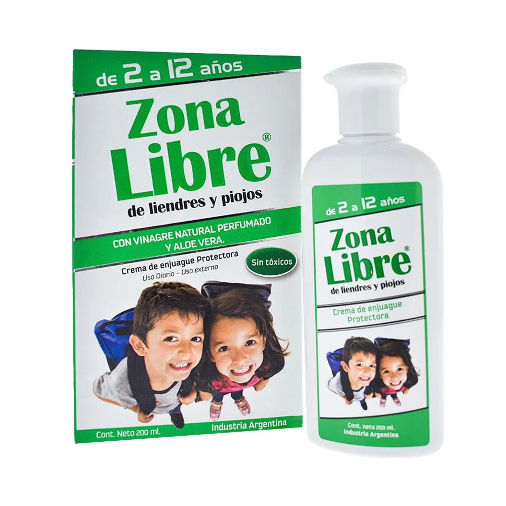 Piojicida Zona Libre Crema De Enjuague Protectora 200 ml