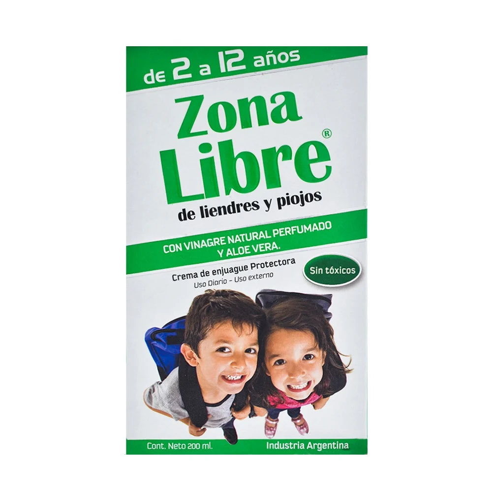Piojicida Zona Libre Crema De Enjuague Protectora 200 ml