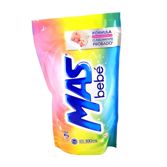 Jabón Líquido para Ropa Mas Bebé - 830ml